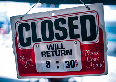 Business hours changed? Business hours changed?